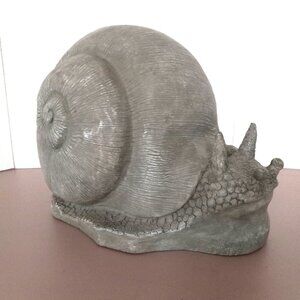 Garden Snail Decor Inside/outside use 6.5 inches high and 9.5 inches long, resin